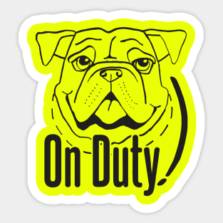 On Duty Dog - Sincere Pet Sticker